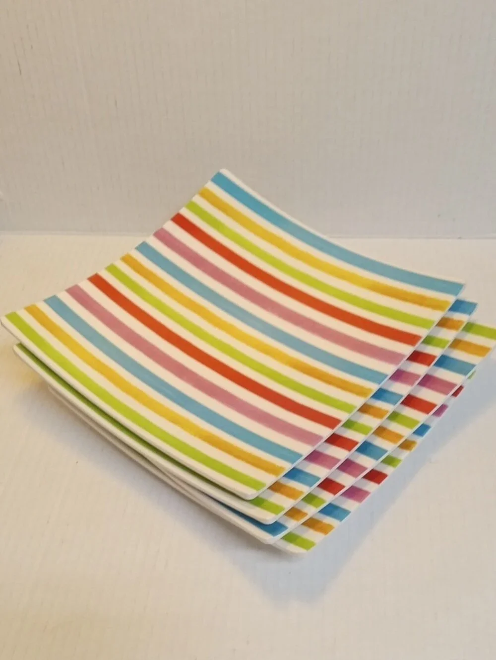Pier 1 Vintage 4 Salad Plates Geometric Collection And 16